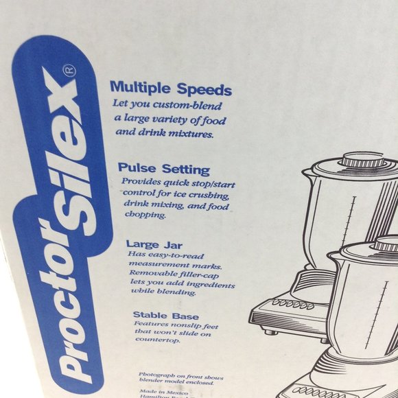 Proctor Silex Blend Master Blender 10 Speeds Ice Breaker 40oz./ 1.18L Glass Jar - Picture 7 of 10